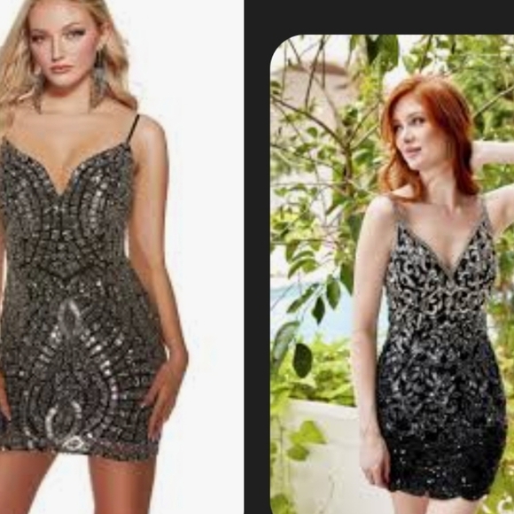 BNWT Monroe Paris Black Halter Dress Jazmine with Beaded Design Small - Picture 6 of 10